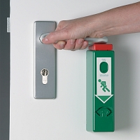 Hlídač dveří s předalarmem - zelený
